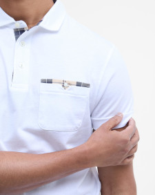 Corpatch Short-Sleeved Polo Shirt Classic White