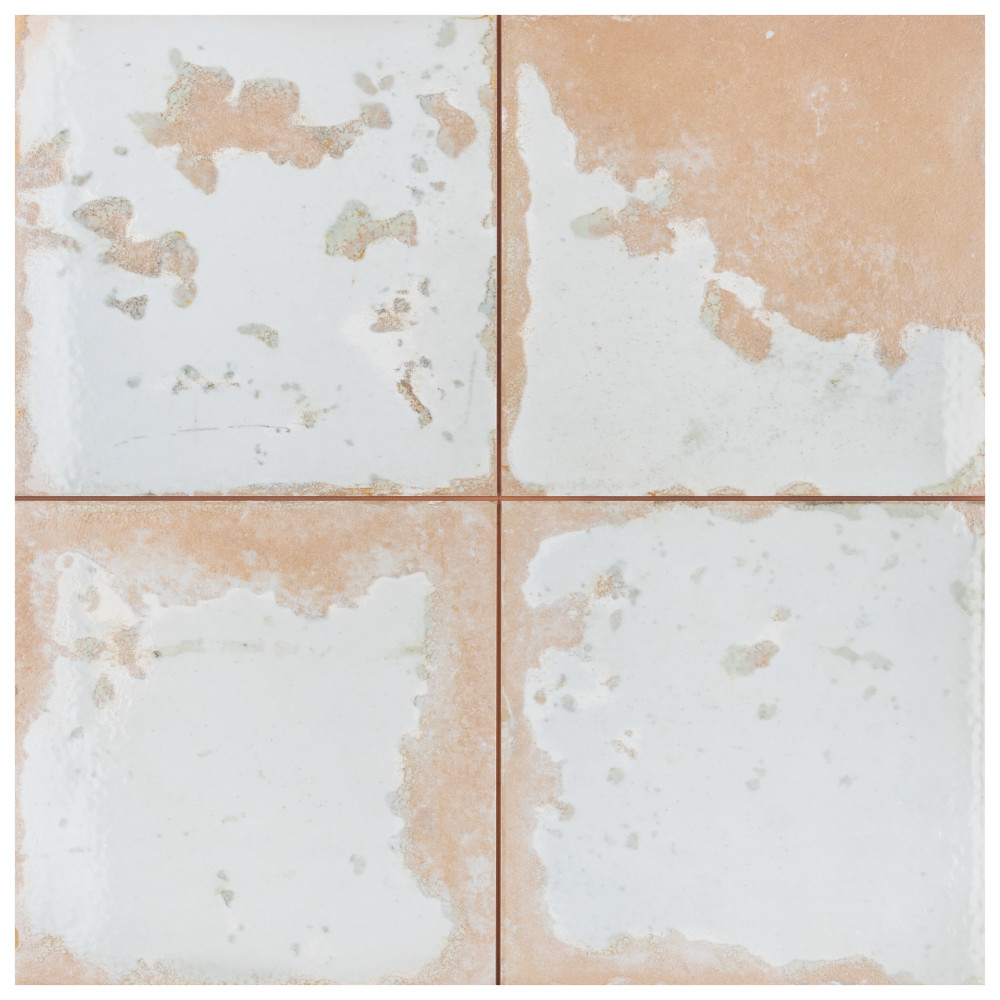 Kings Luxe Heritage White 17-5/8 in. x 17-5/8 in. Ceramic Floor and Wall Tile
