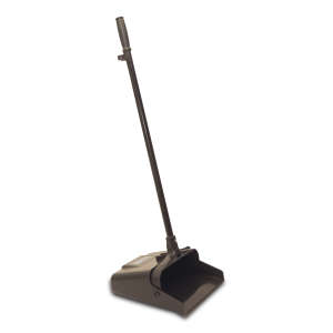 Hillyard, Professional Lobby, Black, 12", Dust Pan with Long Handle