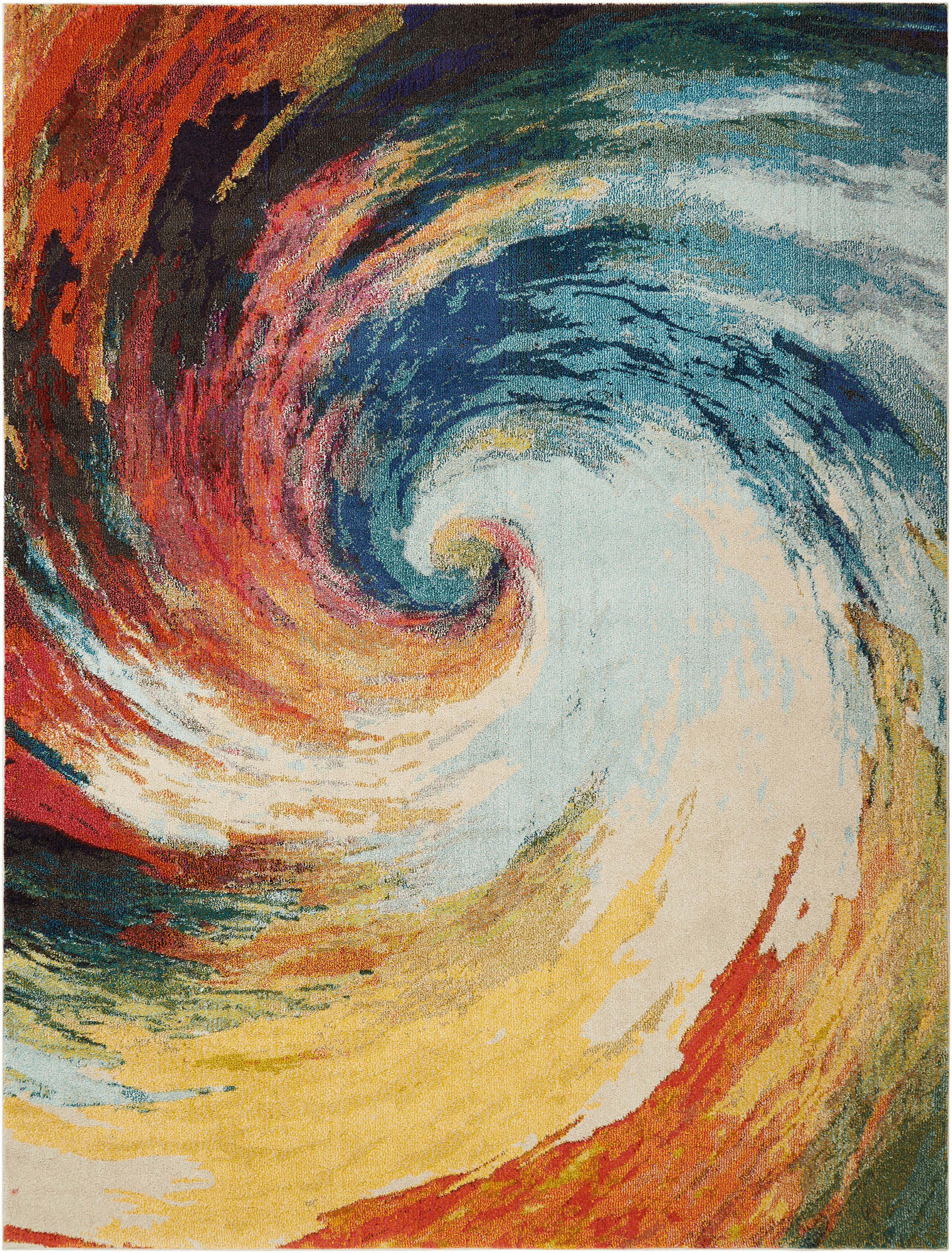 Nourison Celestial 6'7" x 9'7" Wave Modern Indoor Rug