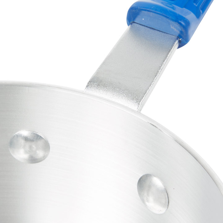 1 ½-quart Wear-Ever® tapered saucepan with natural finish and Cool Handle® rubber grip sleeve