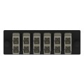 Fiber Optic Adapter Panel, SC Interface, Multimode, Rack/Wall Mount, Electric Ivory
