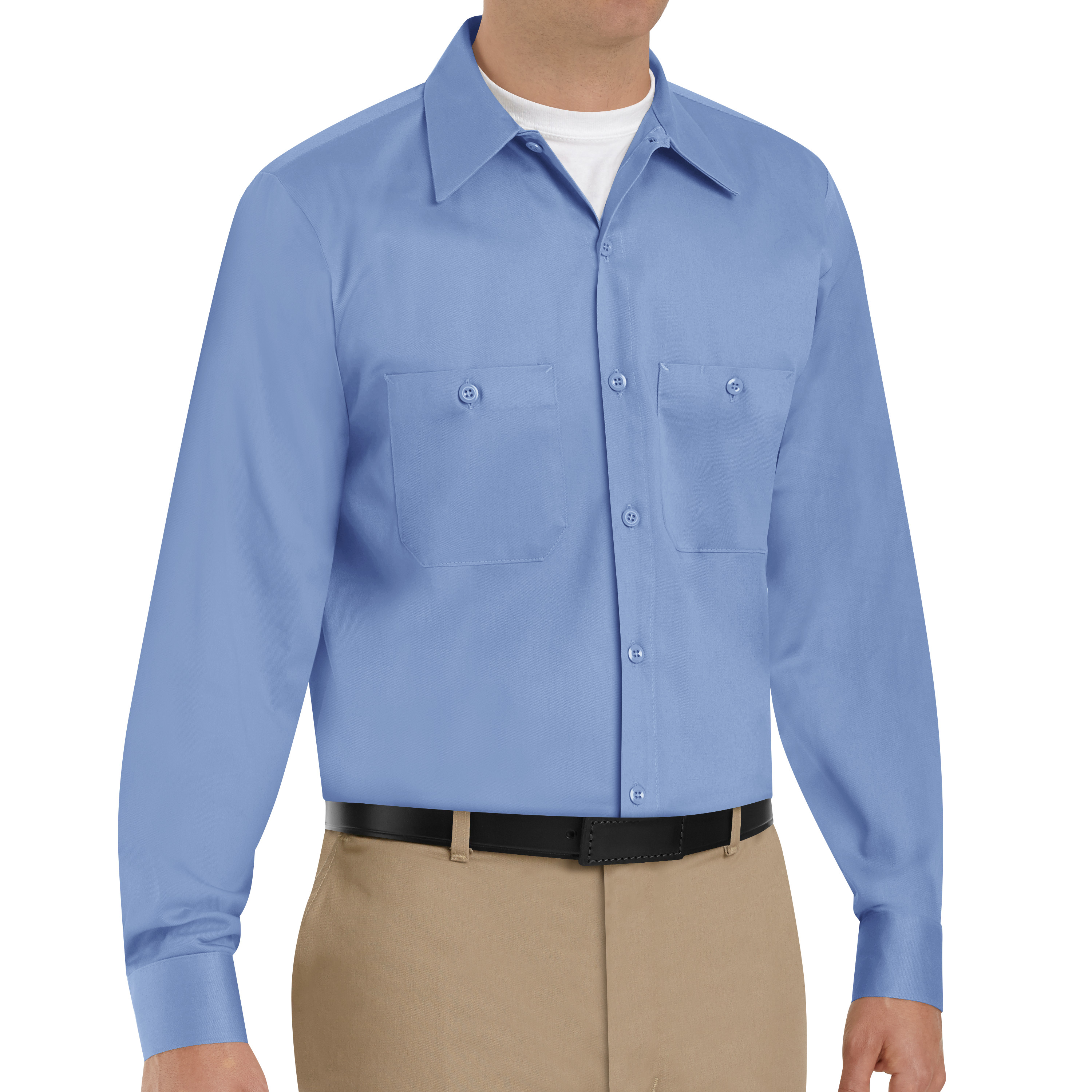 Red Kap Men's Long Sleeve Wrinkle-Resistant Cotton Work Shirt - Picture 20 of 37