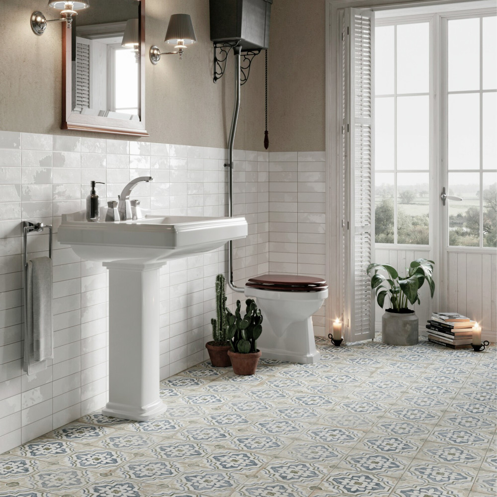 Kings Porto Fatima 17-5/8 in. x 17-5/8 in. Ceramic Floor and Wall Tile