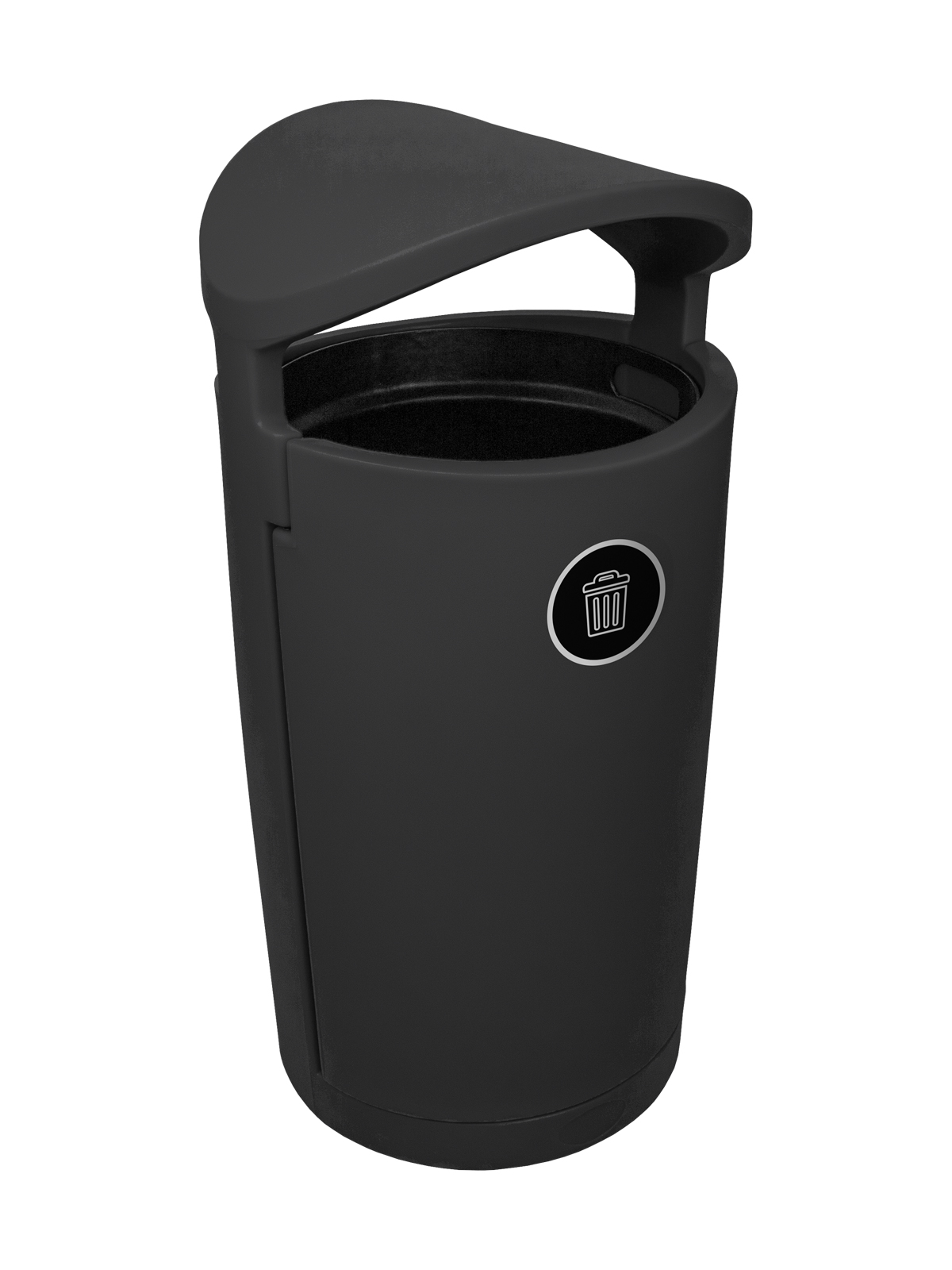 Busch Systems Euro Series Charcoal with waste label Angled Right