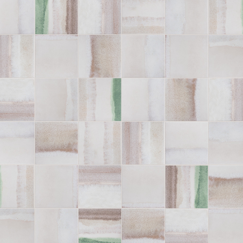 Matter Canvas Bone Green 6 in. x 6 in. Porcelain Floor and Wall Tile