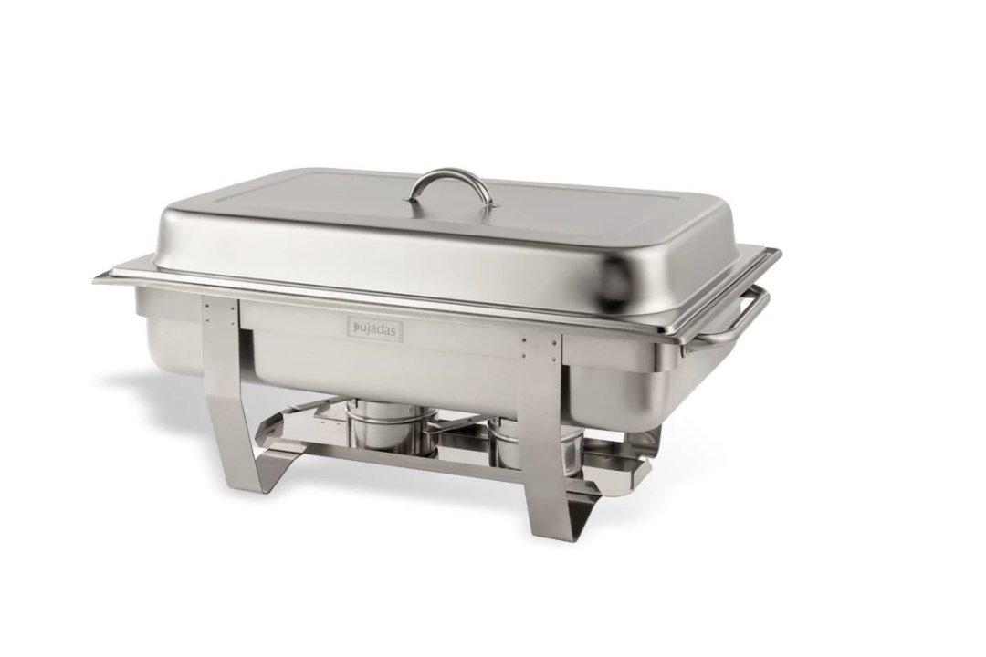 Chafing dish económico de acero inoxidable.