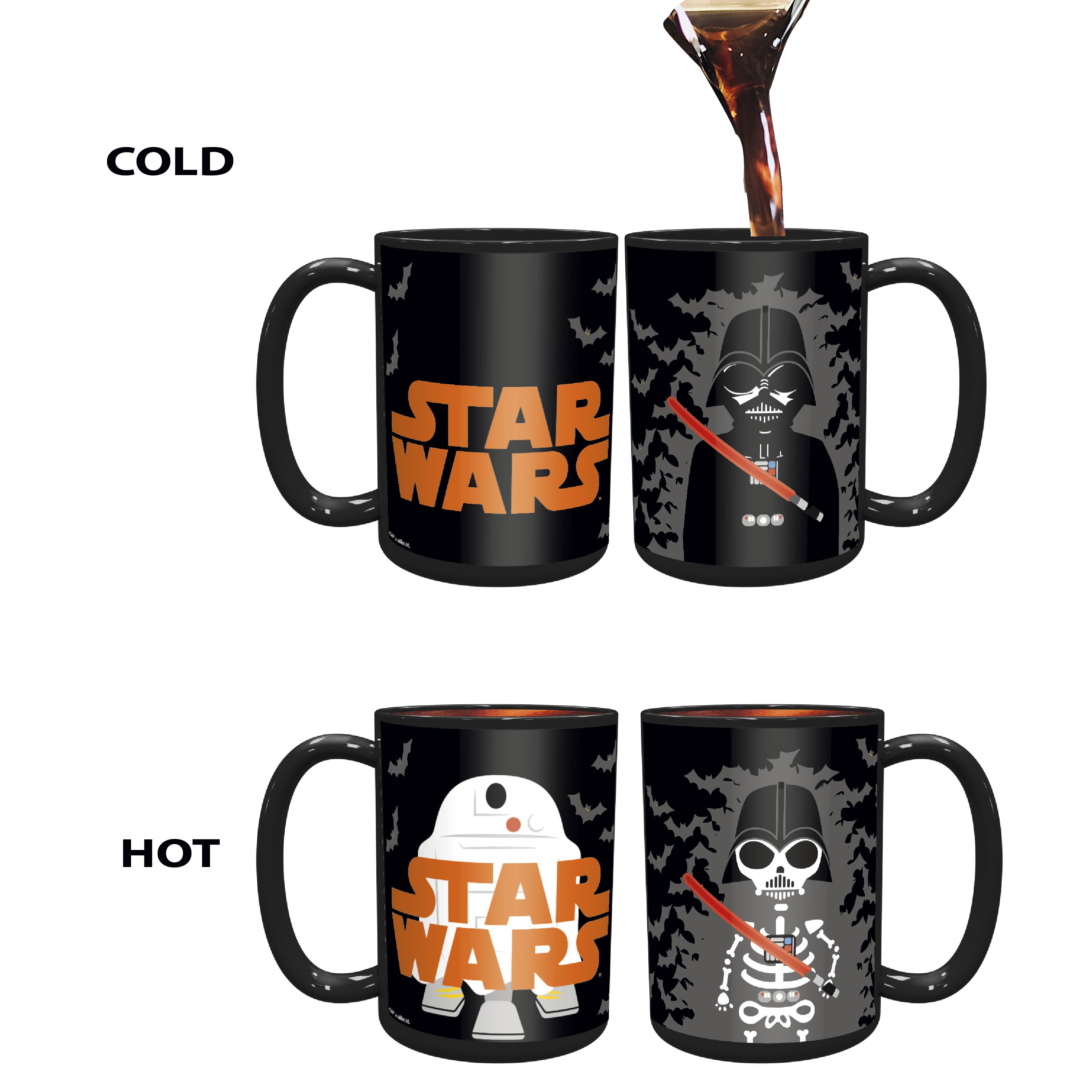 Star Wars 15 ounce Coffee Mug and Spoon, Darth Vader & R2D2 slideshow image 9