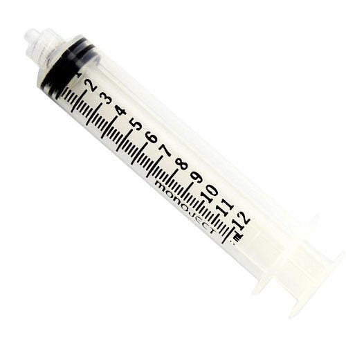 Syringe Luer Lock 12cc - 80/Box