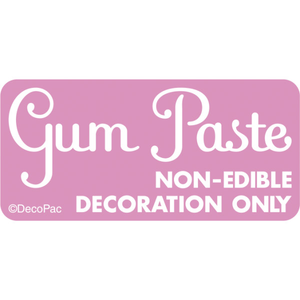 Gum Paste Promotional Label