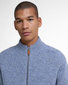 Talder Zip-Up Jumper Bluestone