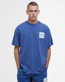 Micro Block Graphic T-Shirt North Sea Blue