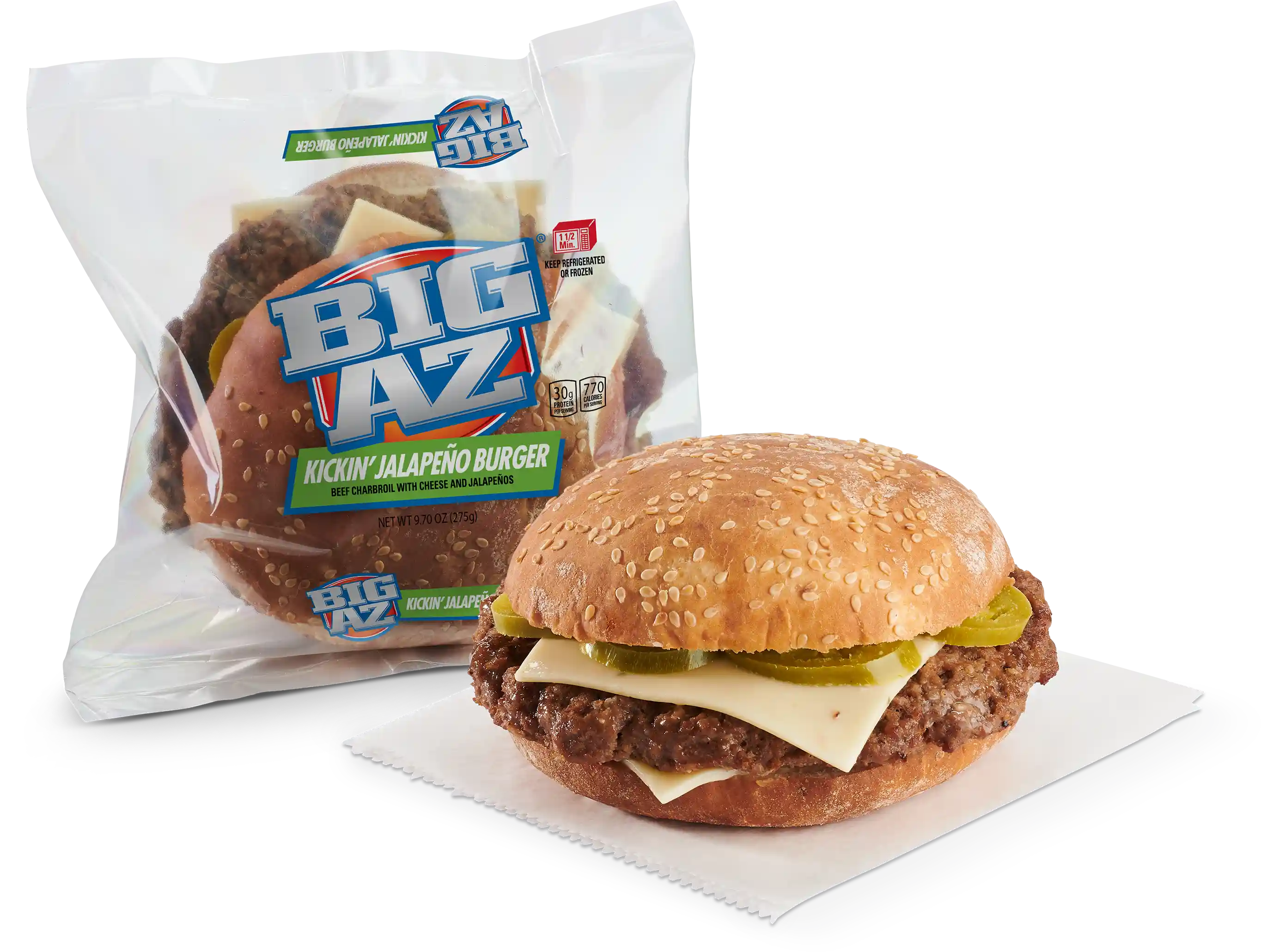 Big AZ® Jalapeno Charbroil Beef Cheeseburger_image_01