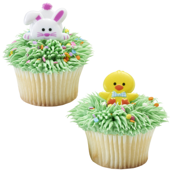 Duck and Bunny Cupcake Rings