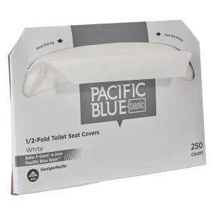 Georgia Pacific, Pacific Blue Basic, Half Fold, Toilet Seat Cover
