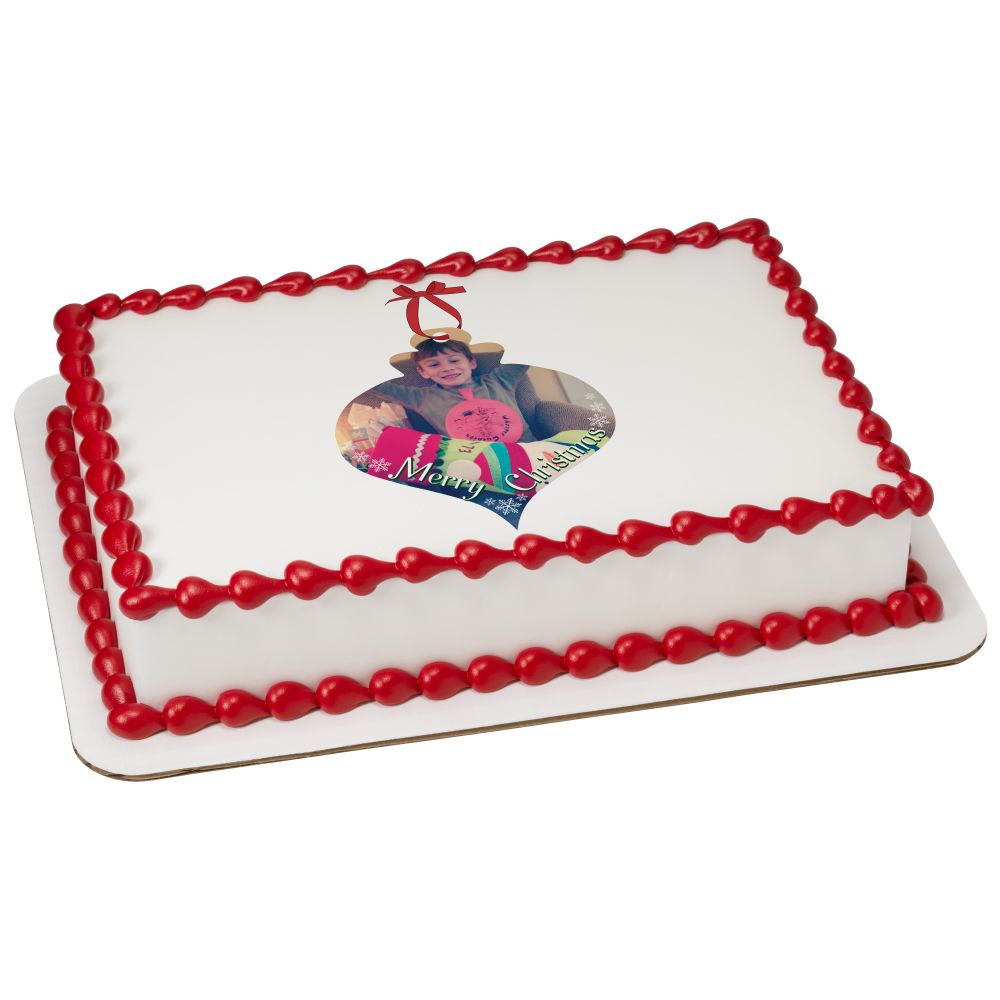 Image Cake Merry Christmas Ornament