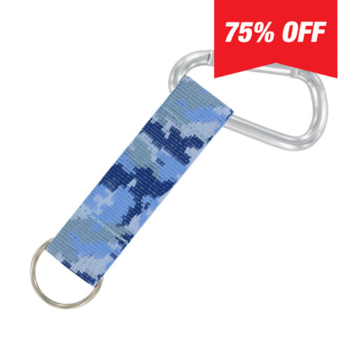 Carabiner Strap (Blue Camo) 6 Pack