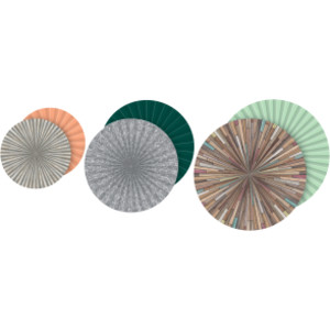 Home Sweet Classroom Hanging Paper Fans, Pack of 3