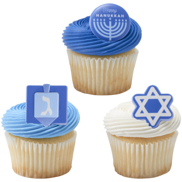 Hanukkah Assortment Cupcake Rings