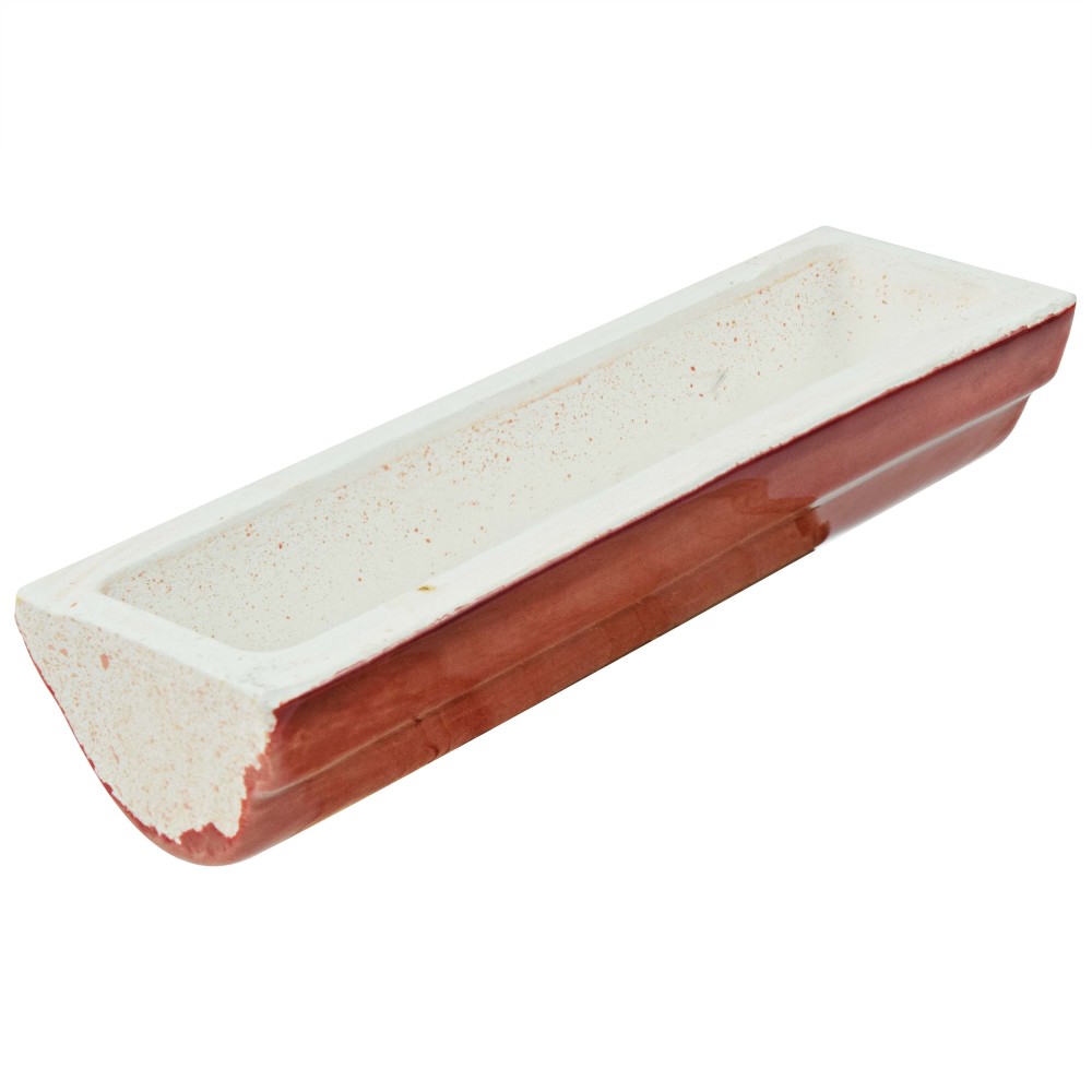 Novecento Bordura Burdeos 1-5/8 in. x 5-1/8 in. Ceramic Wall Trim