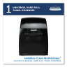 KIM09990, Kimberly Clark, Professional Sanitouch, Manual Roll Towel Dispenser, Black Translucent