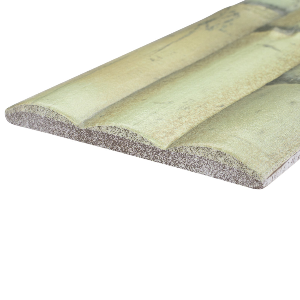 Bamboo Albufera Verde 4 in. x 19-3/4 in. Ceramic Wall Tile