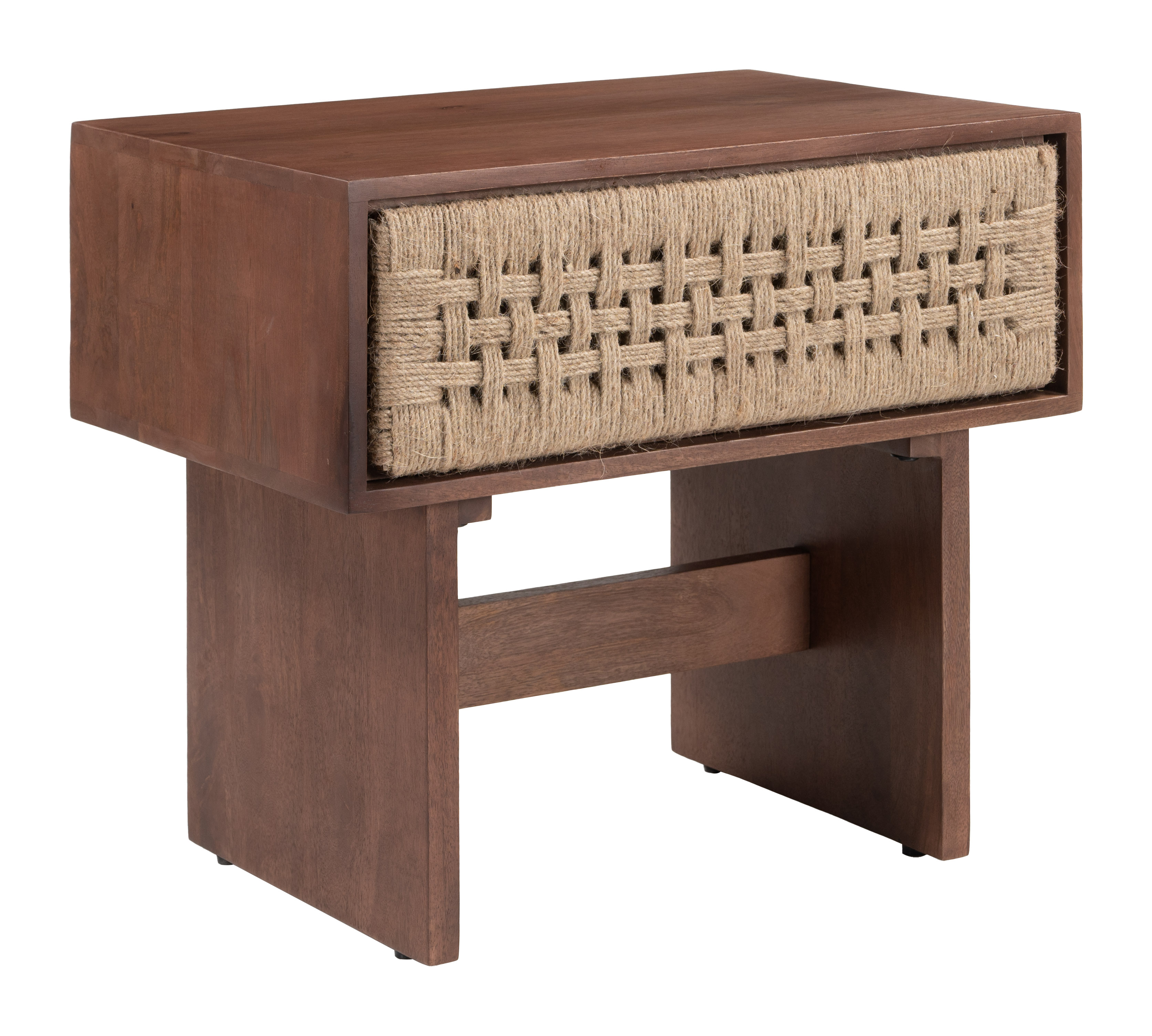 Amaria Nightstand Natural & Walnut product image