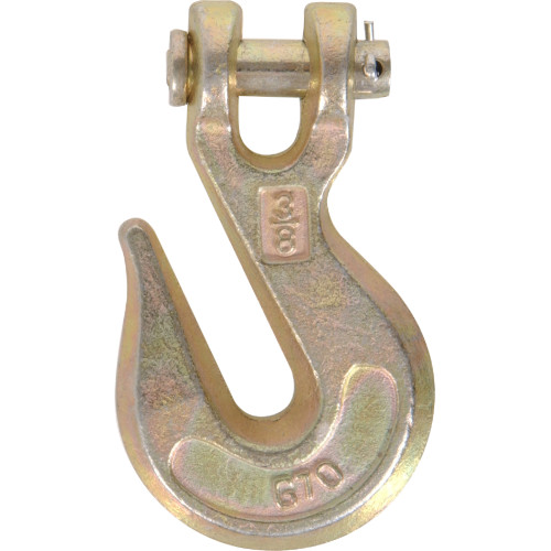 Hardware Essentials Zinc and Yellow Dichromate Clevis Type Grab Hook 5/16
