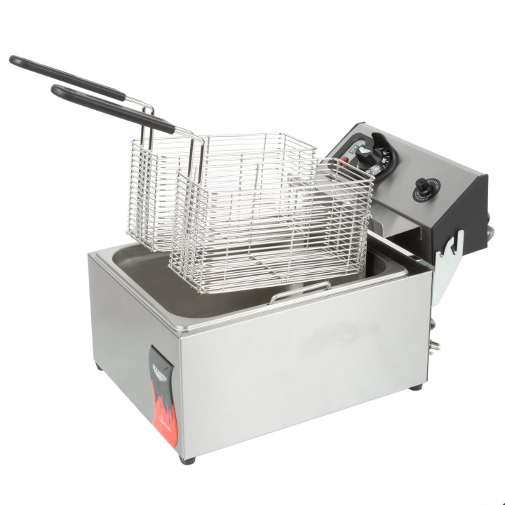 208- to 240-volt 10-lb standard-duty Cayenne® countertop deep fryer