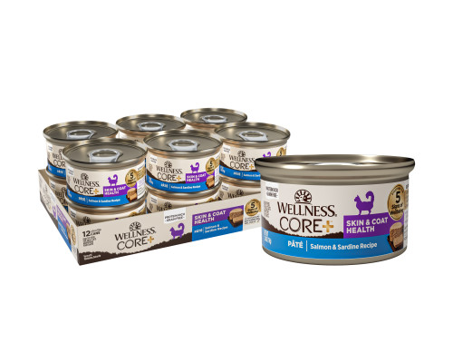 Wellness CORE+ Skin & Coat Salmon & Sardine Front packaging