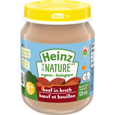 Heinz by Nature Organic Baby Food - Beef in Broth Purée image