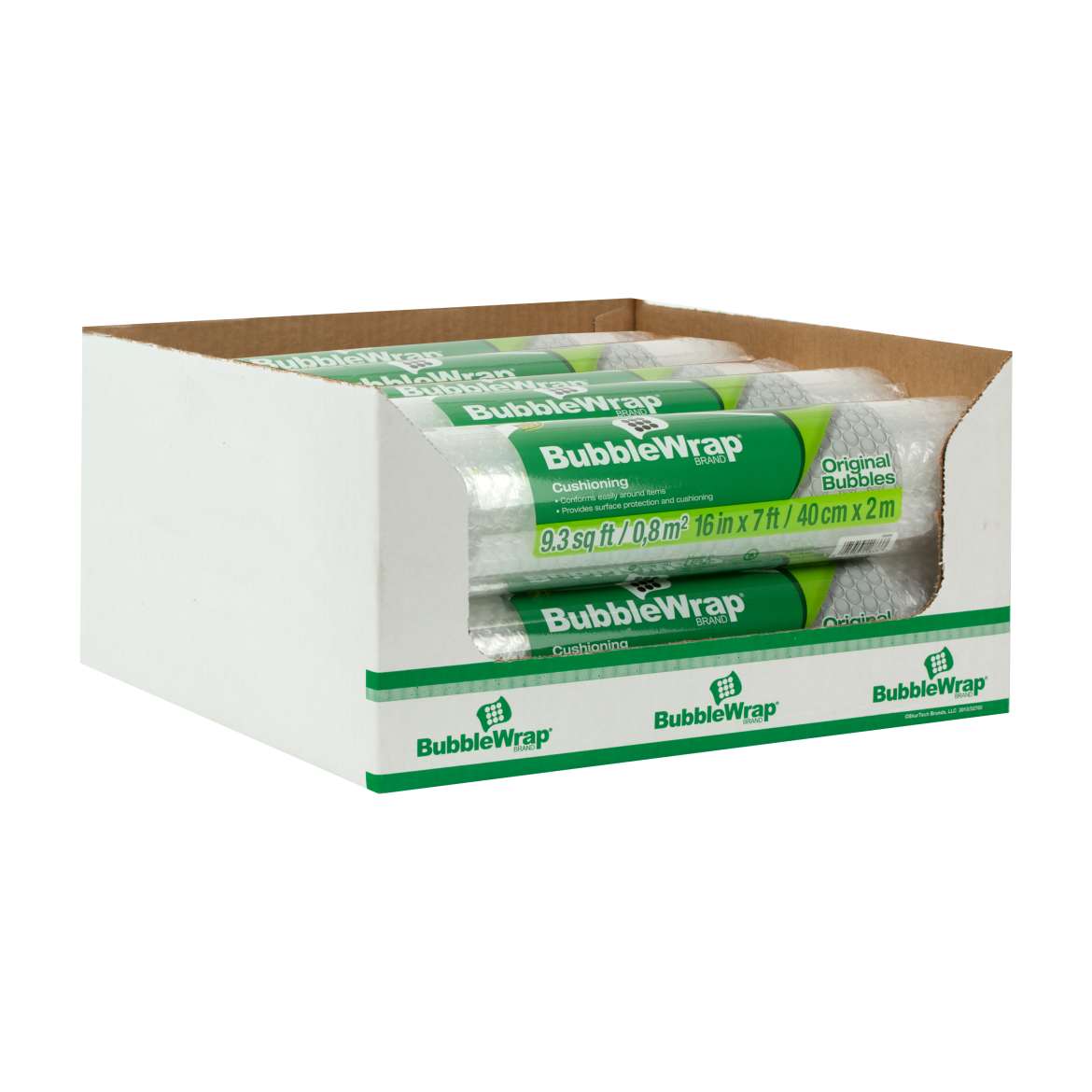 Duck® Brand Original Bubble Wrap® Cushioning - Clear, 16 in. x 7 ft. Image