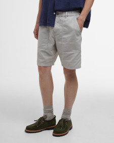 Natural Linen-Blend Shorts Mist