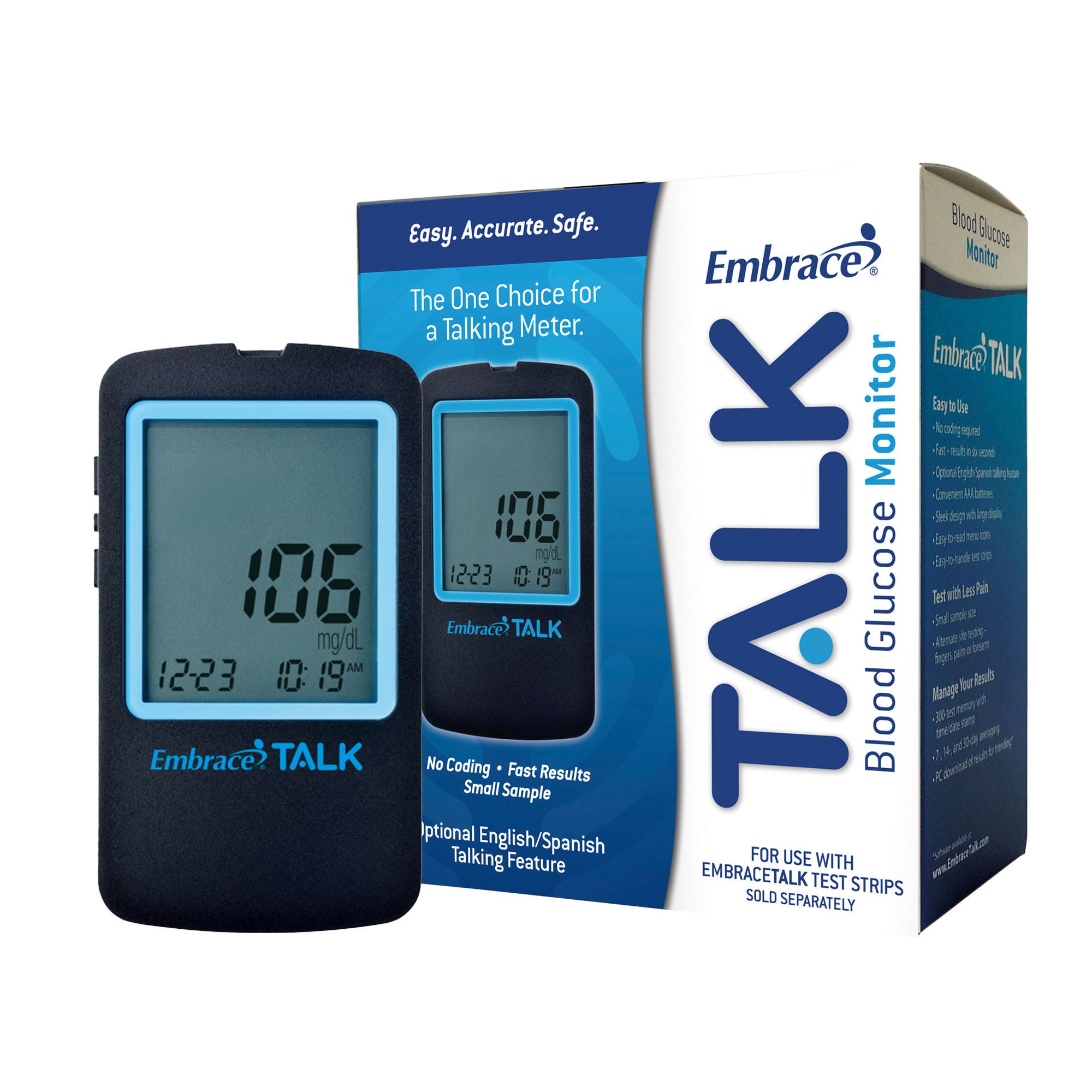 Embrace® Talk™ Blood Glucose Meter