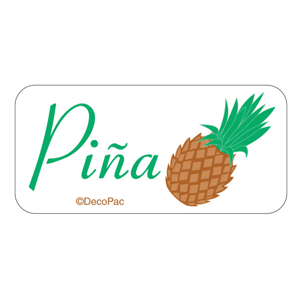 Piña Label PhotoCake® Edible Image® Merchandising Label