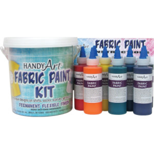 Fabric Paint Kit, Regular Colors, 4 oz. Bottles, 9 Count