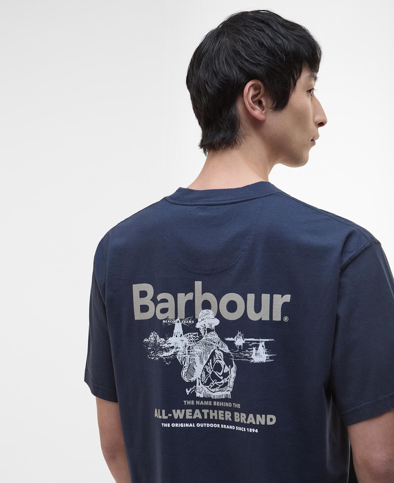 T-shirt oversize con stampa Outdoors image number 4