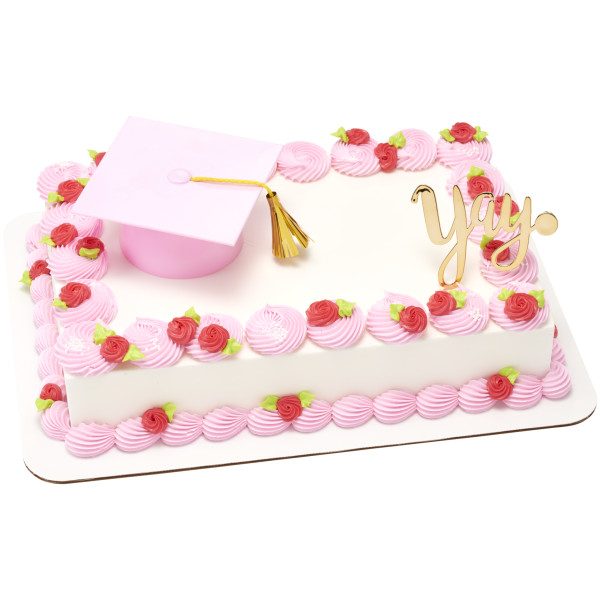 Pink Smooth Grad Hat Layon