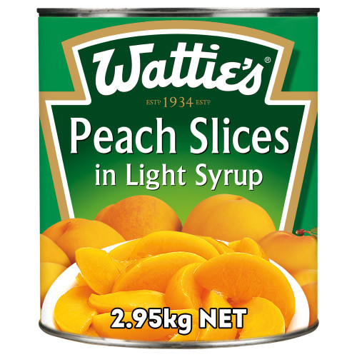  Wattie's® Peach Slices in Light Syrup 2.95kg 