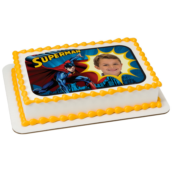 Superman™ Saves the Day PhotoCake® Edible Image® Frame