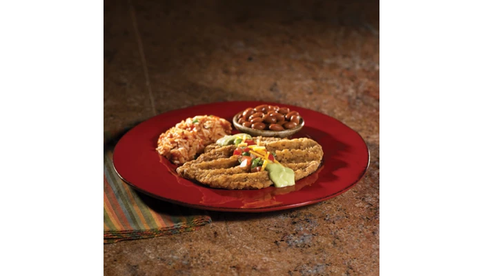 AdvancePierre™ Blue Label Raw Breaded Texas Style Country Fried Beef Steak Fritters_image_1