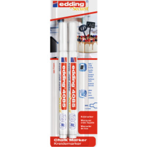 4085 Series Chalk Marker, White, Set of 2