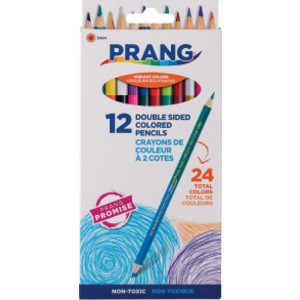 Duo Colored Pencils, 24 Color Set