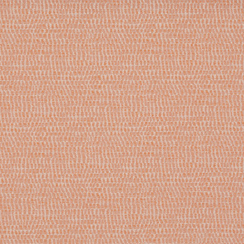 Peach-and-white woven fabric fills the frame, its irregular grid-like raised weave creating subtle texture; evenly lit, flat surface suggesting an upholstery or textile sample against a neutral background.