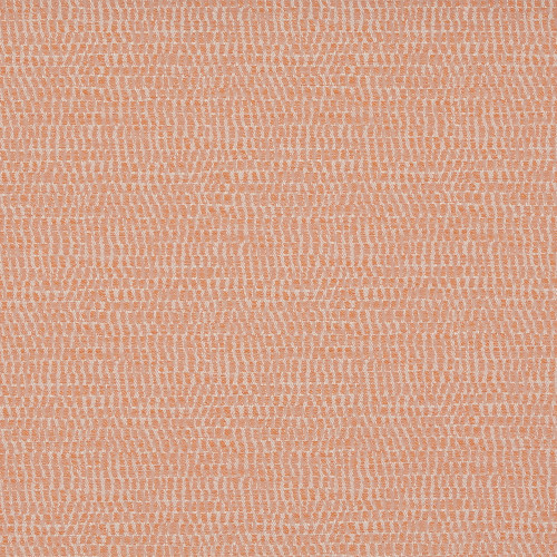 Peach-and-white woven fabric fills the frame, its irregular grid-like raised weave creating subtle texture; evenly lit, flat surface suggesting an upholstery or textile sample against a neutral background.