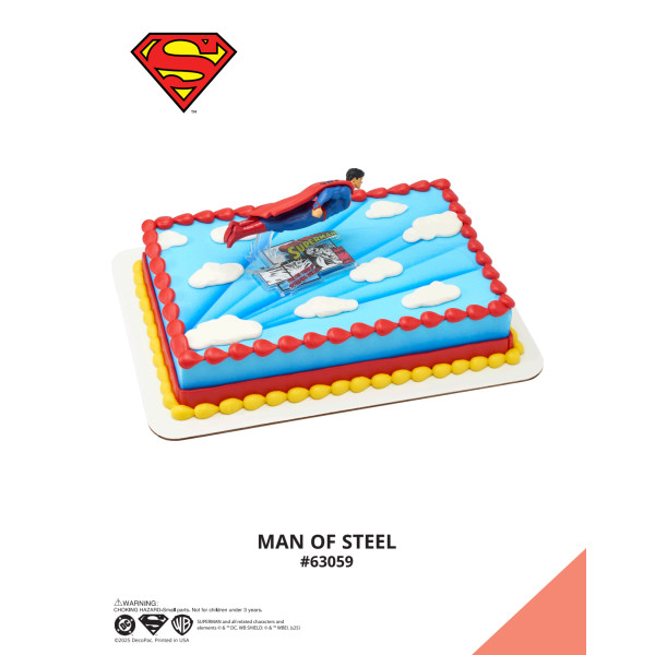 Superman™ Man of Steel The Magic of Cakes® Icing Only Page
