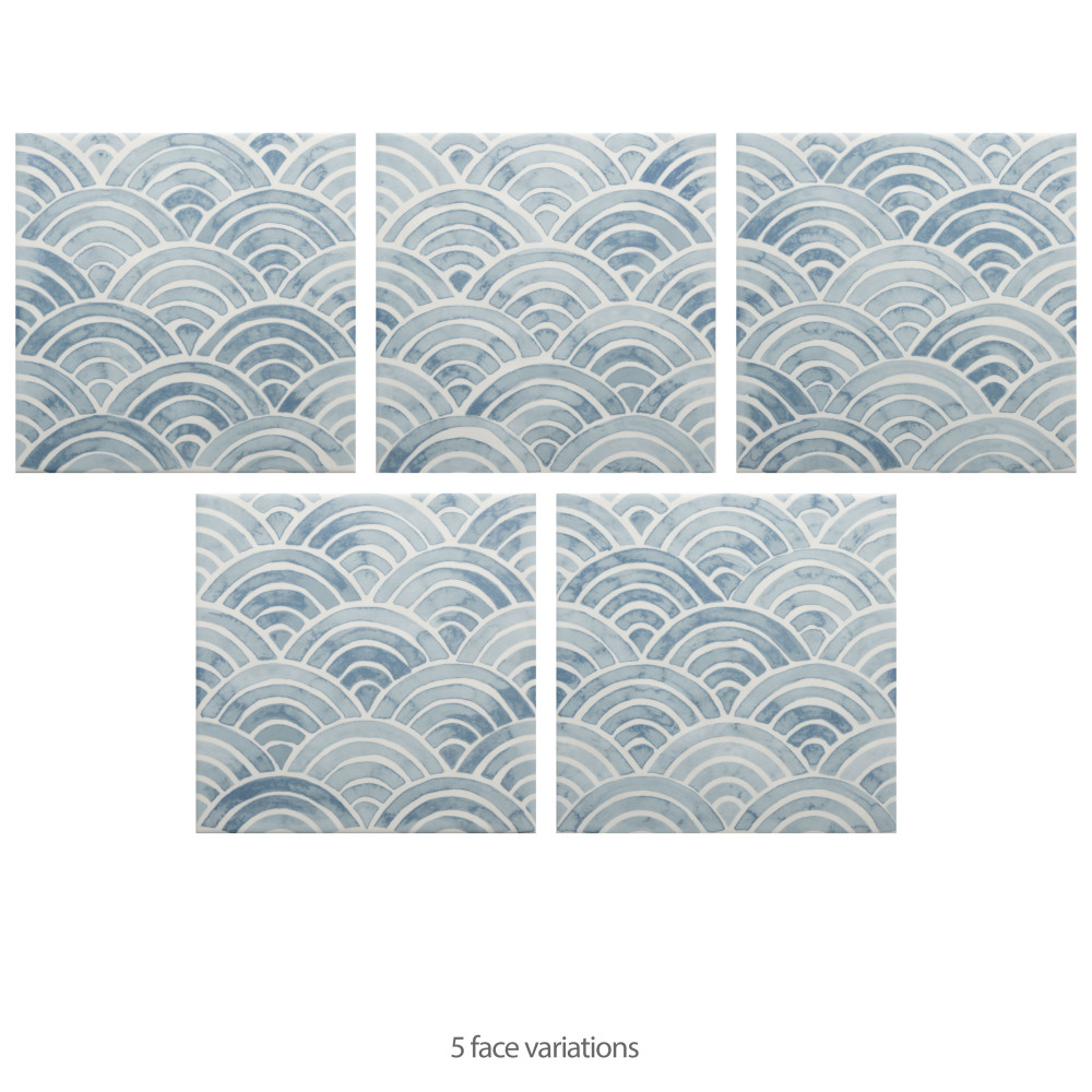 Berta Escalas 7-7/8 in. x 7-7/8 in. Ceramic Wall Tile