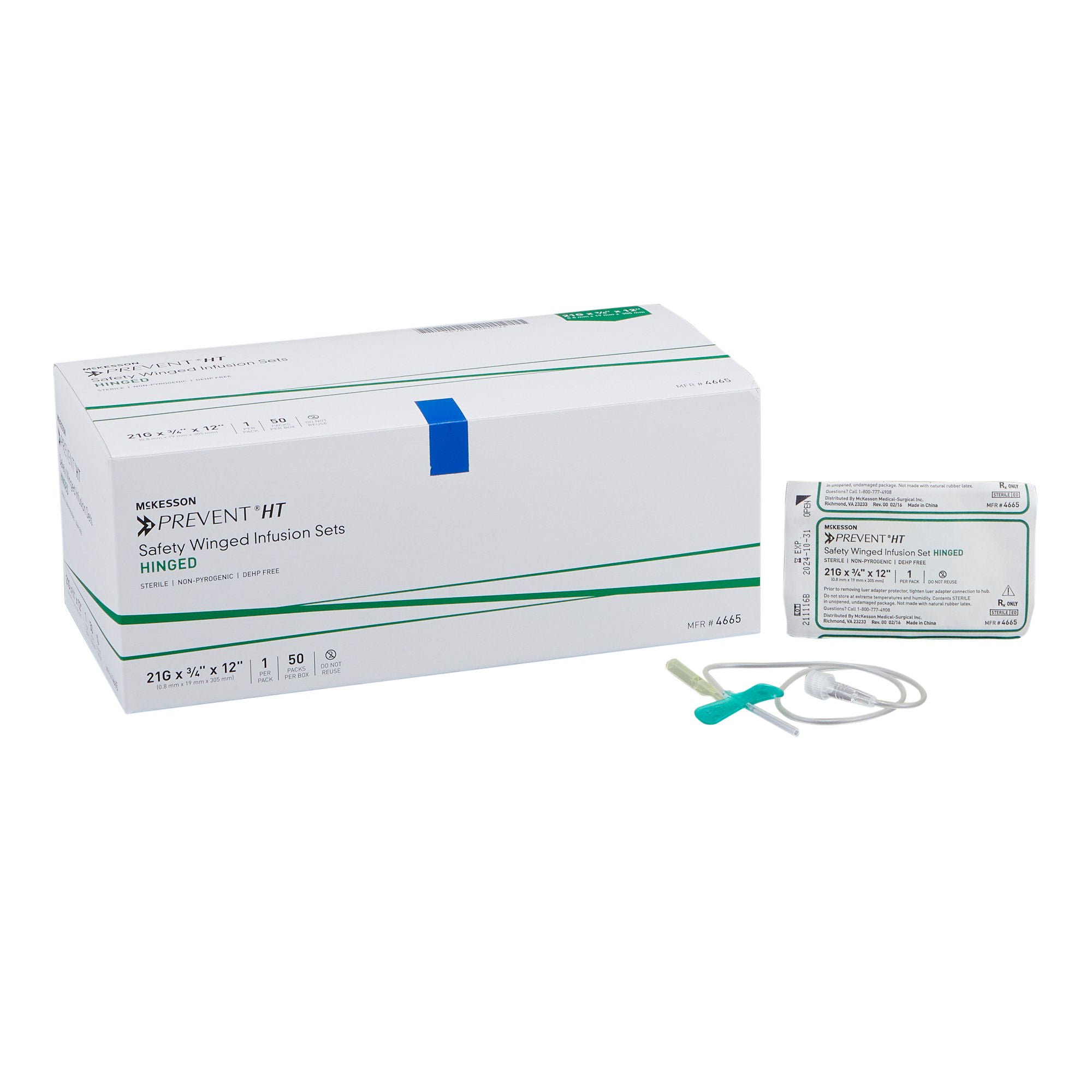 McKesson Prevent® Infusion Set, 21G x 0.75 x 12 in.