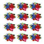 Charles Leonard Turkey Feathers, Bright Colors, 14 Grams Per Pack, 12 Packs CHL63035-12