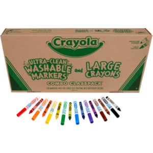 Large Size Crayons and Markers Classpack&reg;, 256 Count